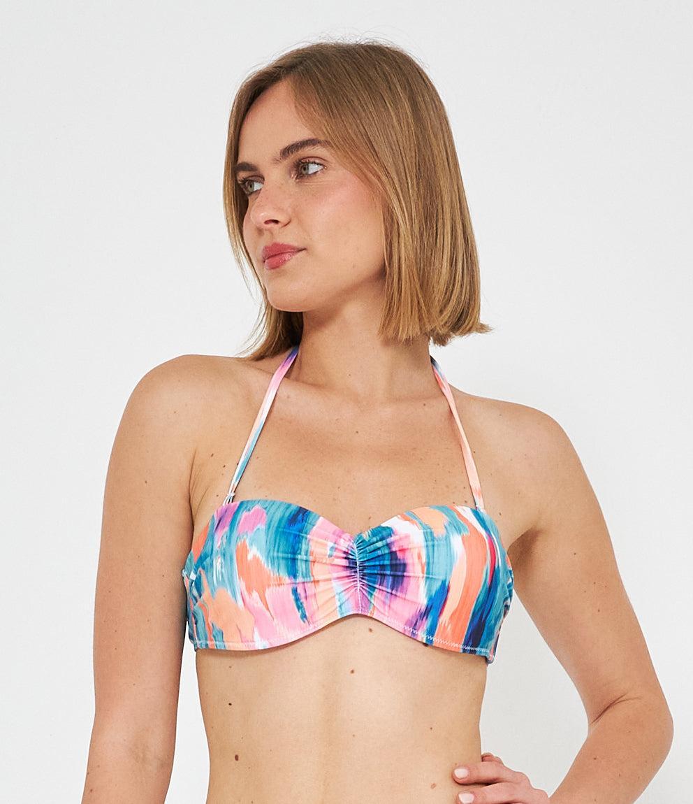 Bikini top Multicolore Bandeau