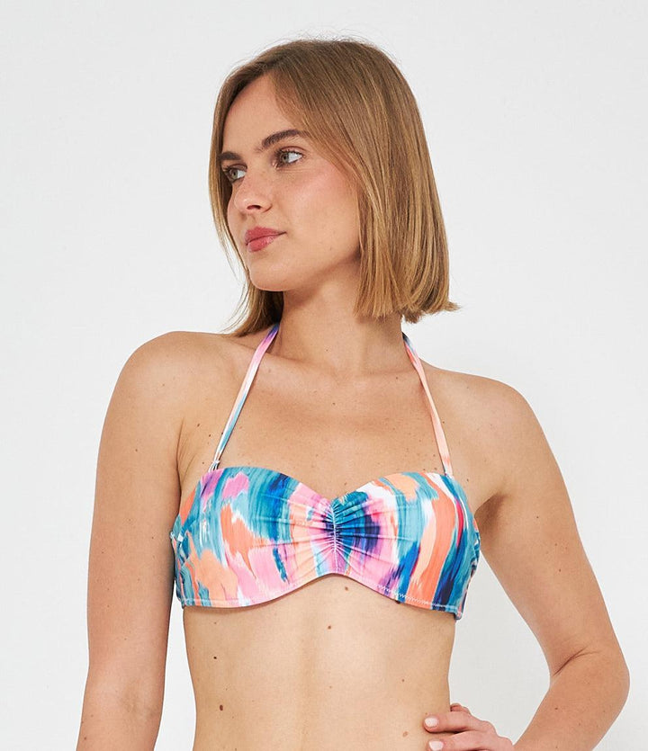 Bikini top Multicolore Bandeau