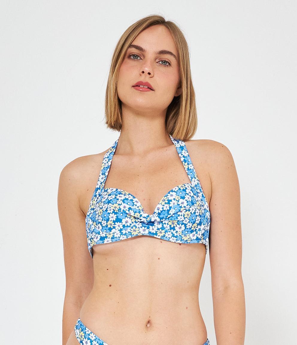 Bikini top Halter Floreale
