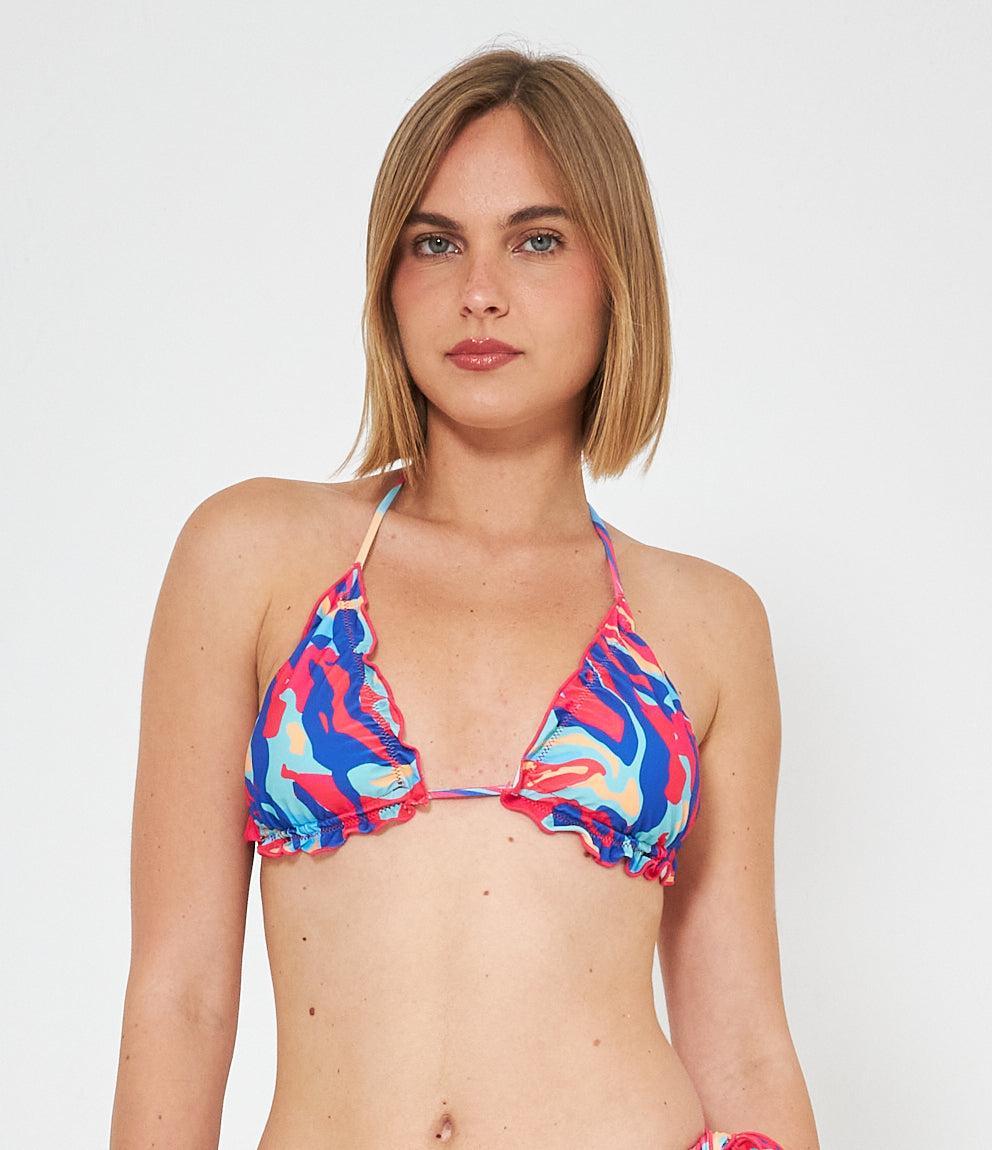 Bikini top Triangolo Con Ruches