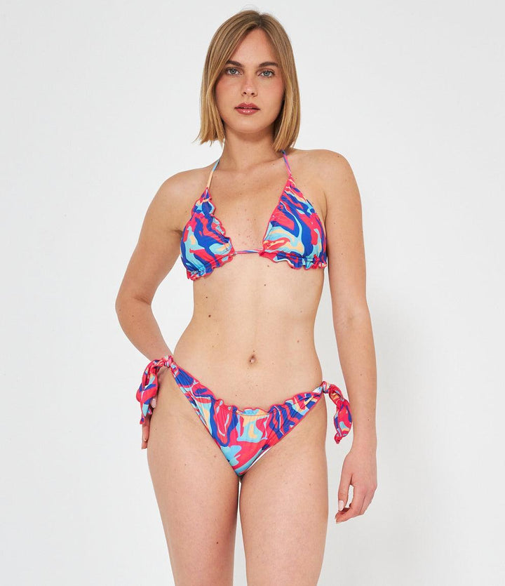 Bikini top Triangolo Con Ruches