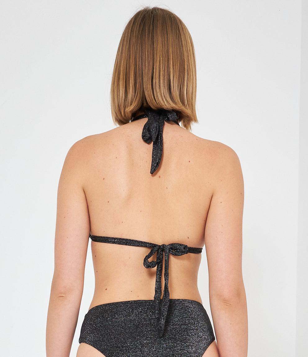 Bikini top Triangolo Halter lurex