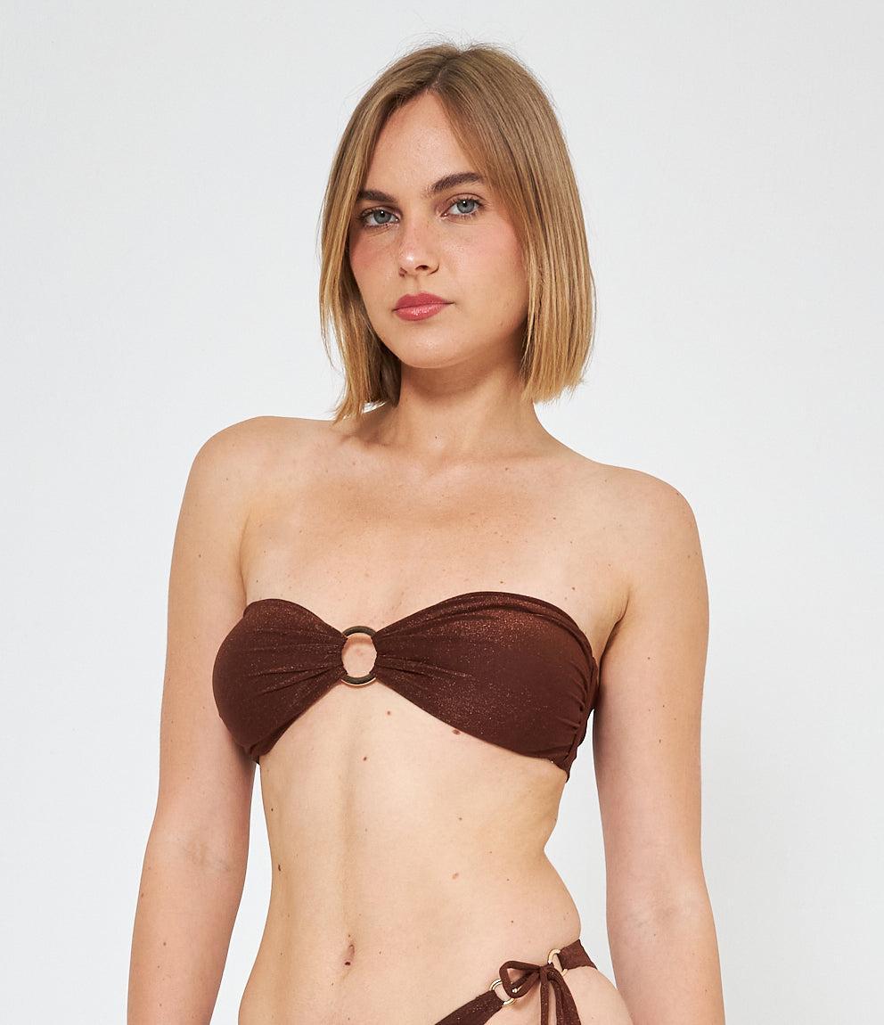 Bikini top Bandeau Anello lurex