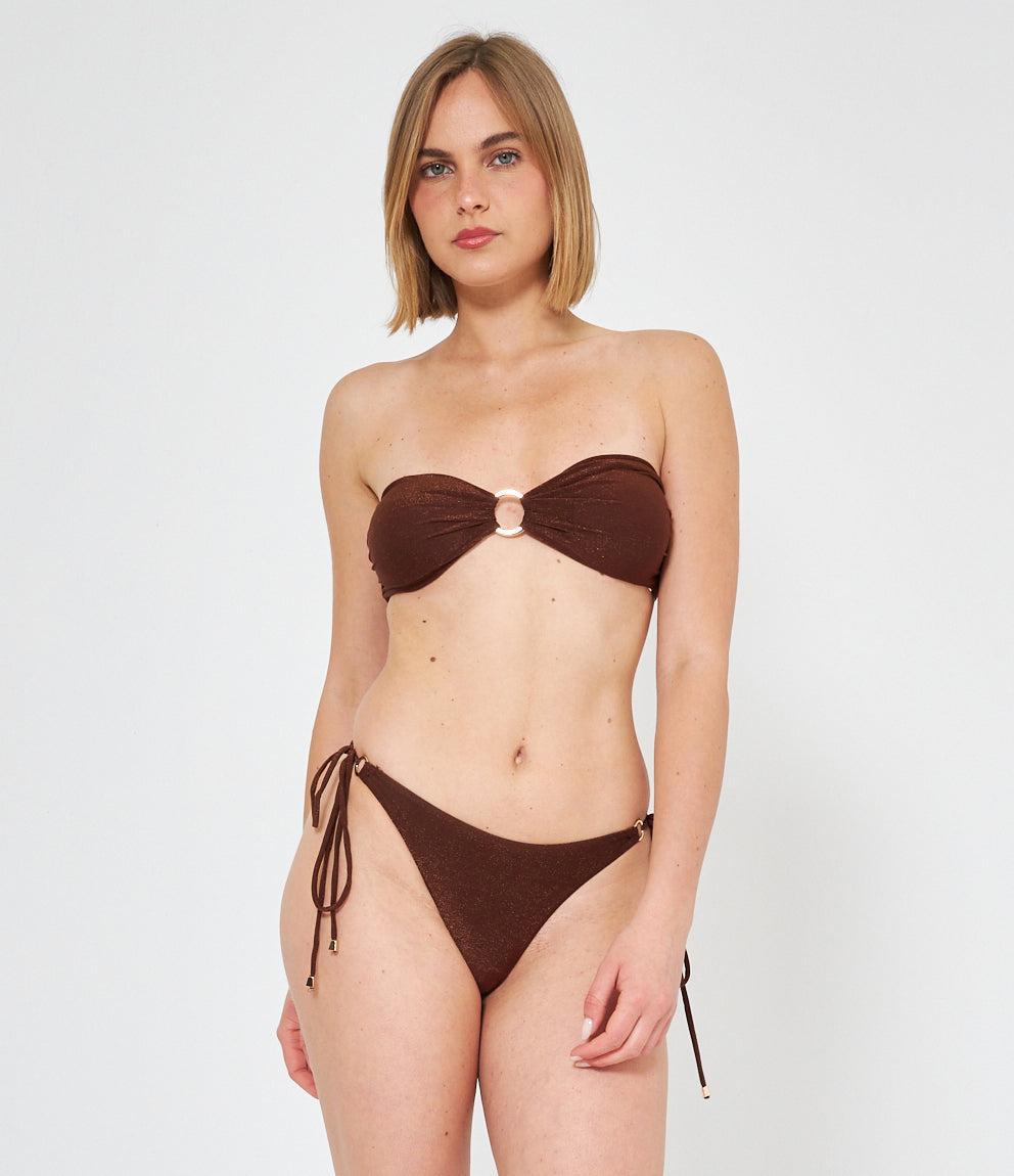 Bikini top Bandeau Anello lurex