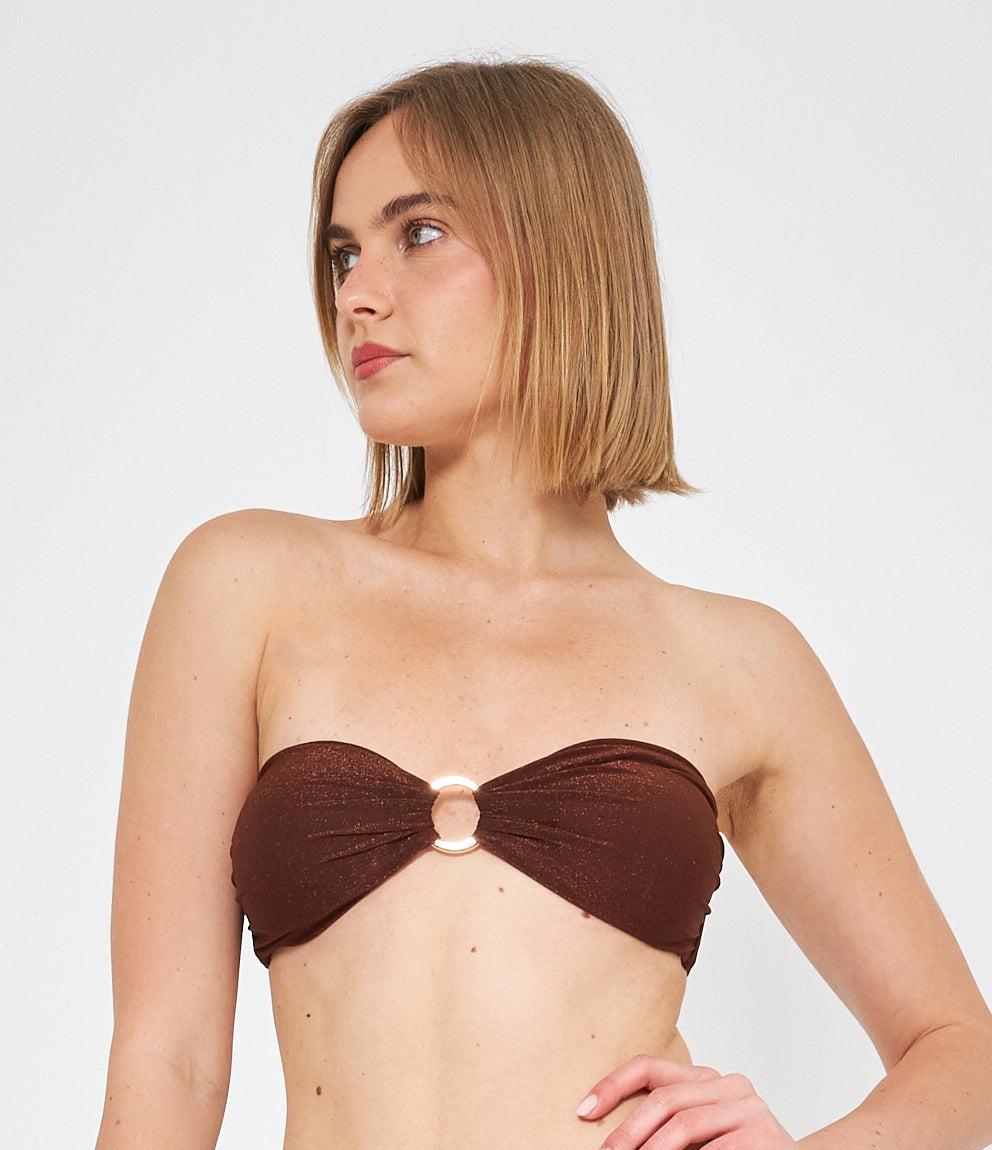 Bikini top Bandeau Anello lurex