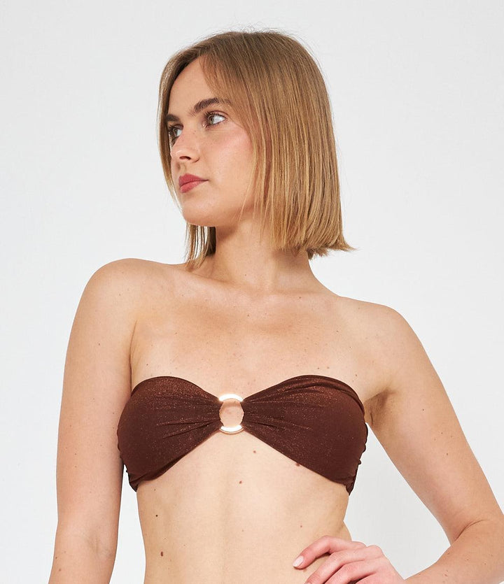Bikini top Bandeau Anello lurex