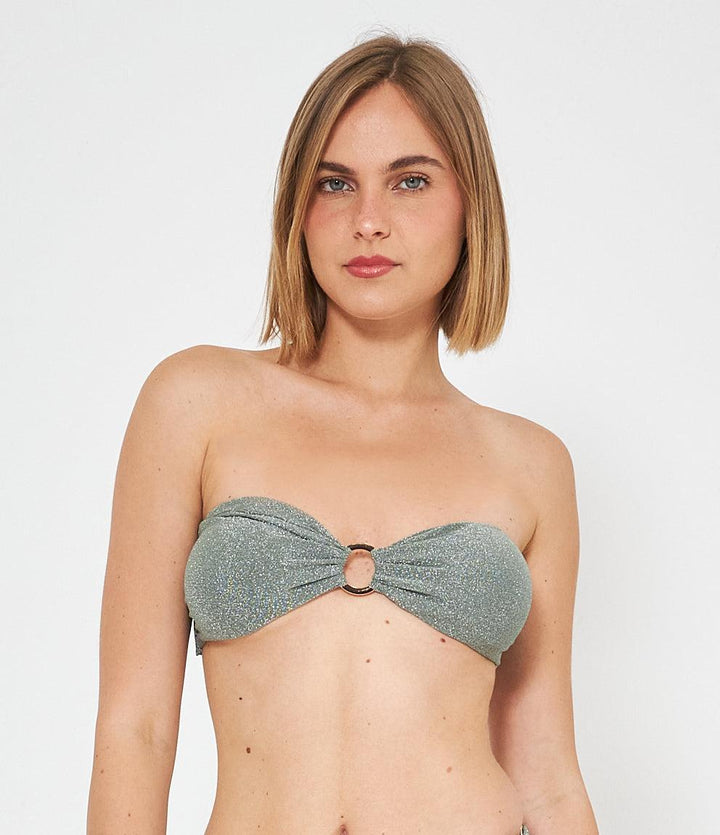 Bikini top Bandeau Anello lurex