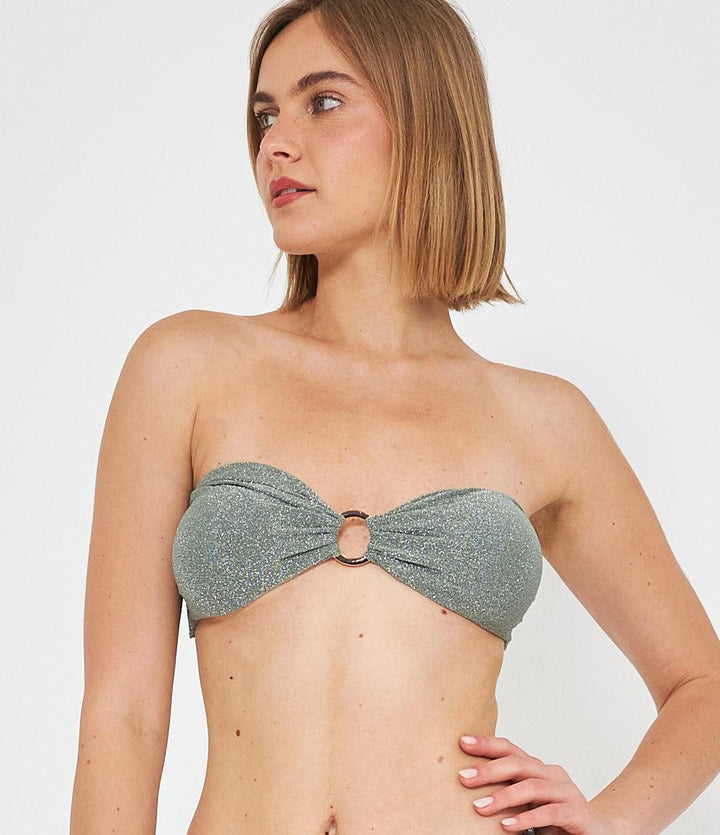 Bikini top Bandeau Anello lurex