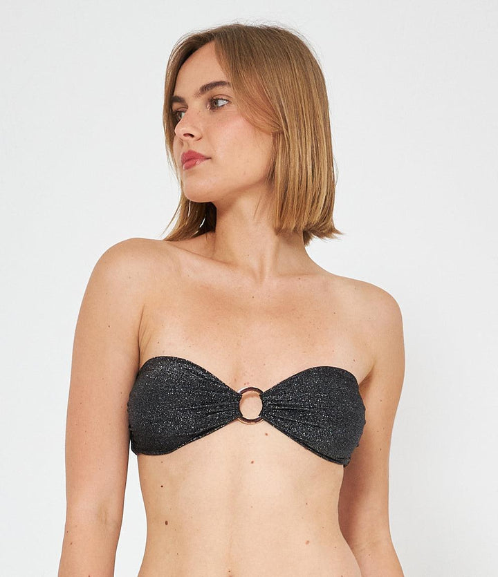 Bikini top Bandeau Anello lurex