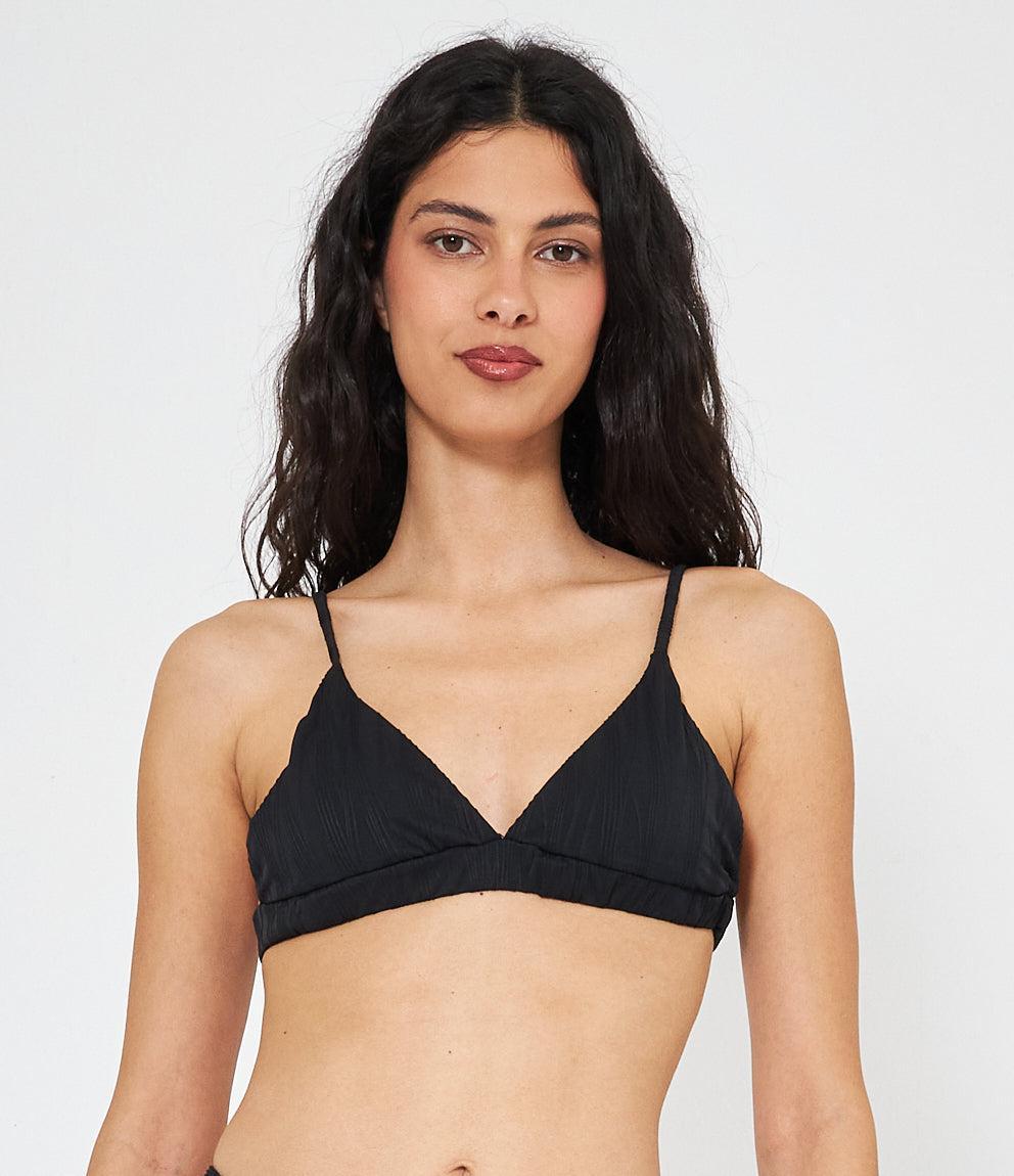 Bikini top Triangolare A Costine