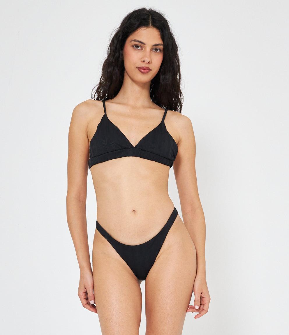 Bikini top Triangolare A Costine