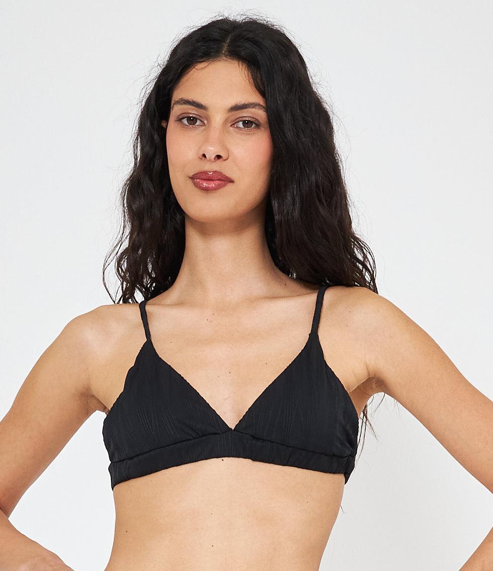 Bikini top Triangolare A Costine
