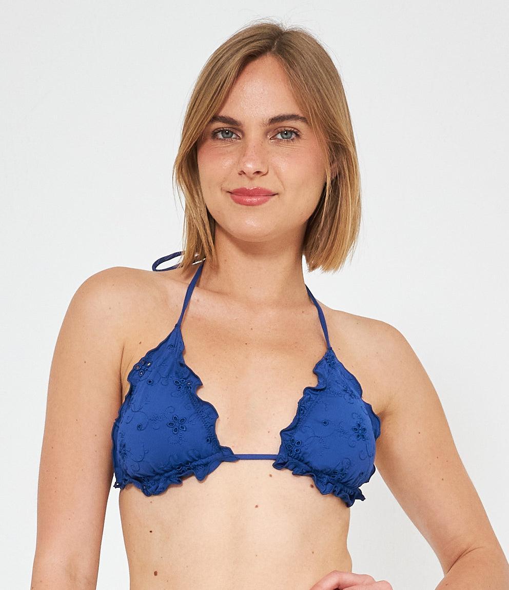 Bikini top Triangolo Ricamato Sangallo