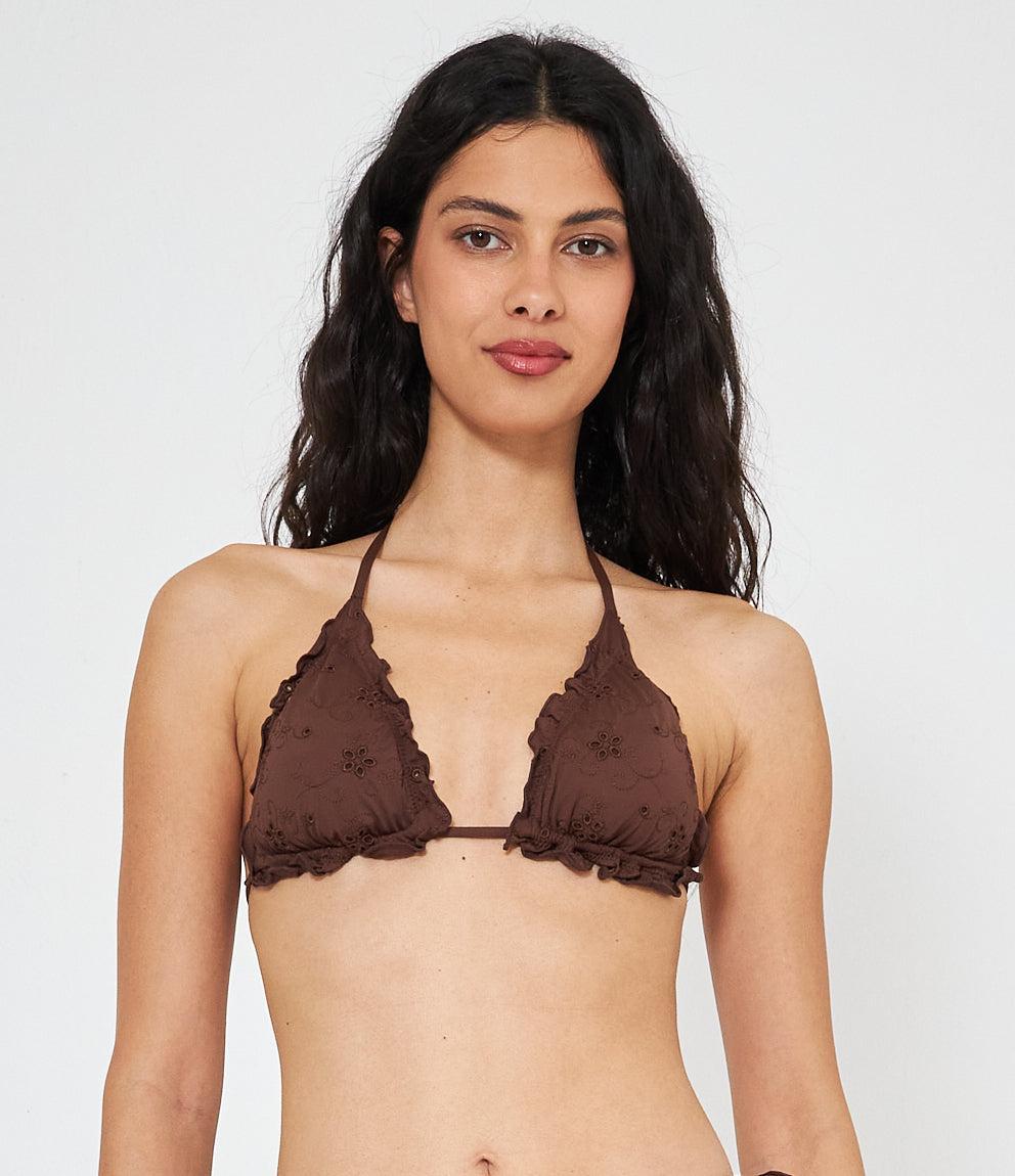 Bikini top Triangolo Ricamato Sangallo