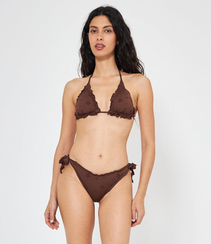 Bikini top Triangolo Ricamato Sangallo