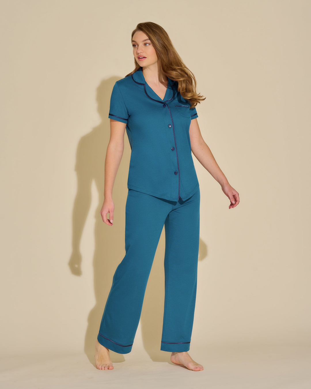 Short Sleeve Top & Pant Pajama Set