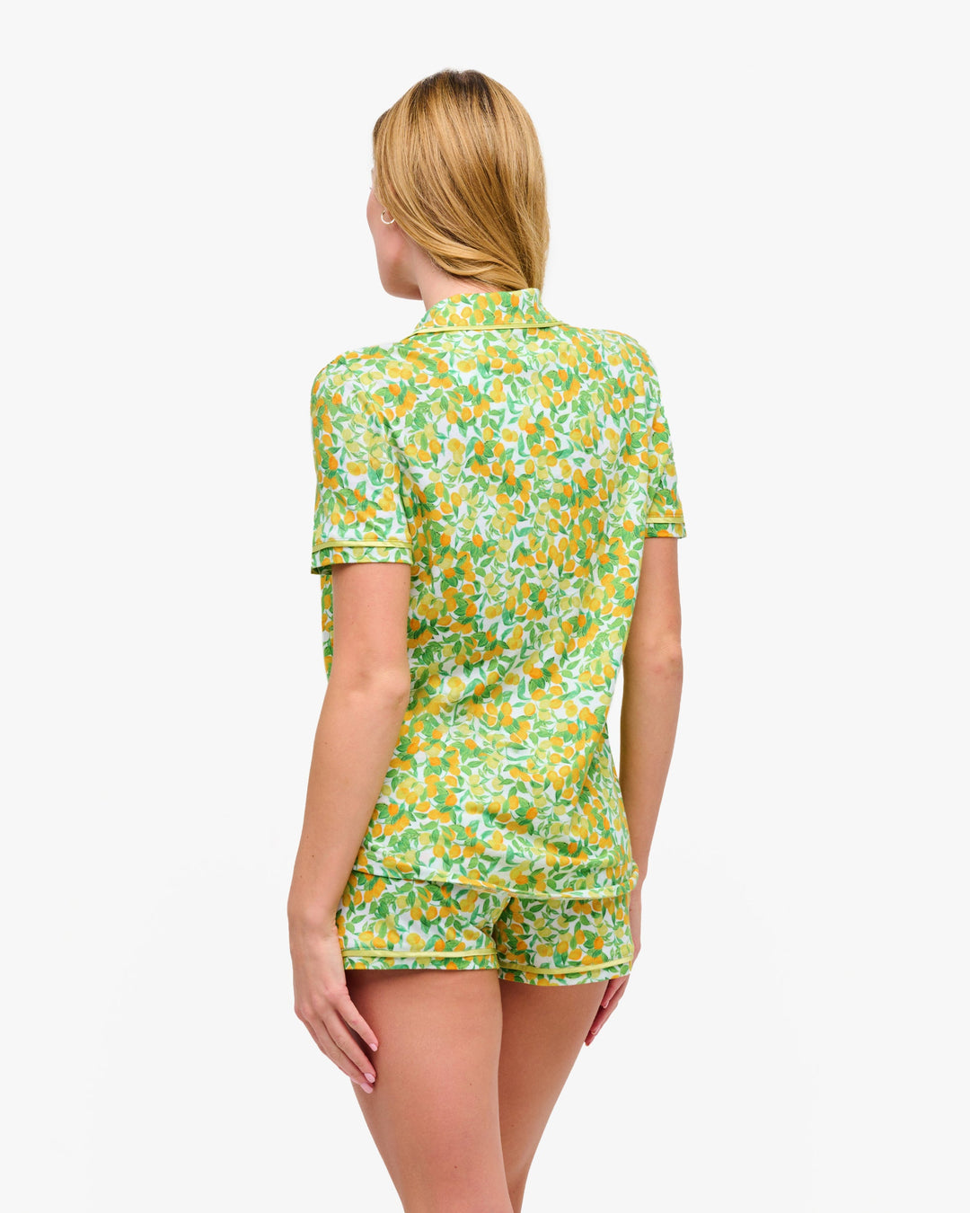 Short Sleeve Top & Boxer Pajama Set