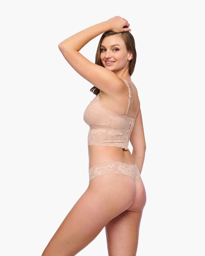 Curvy Plungie Longline Bralette