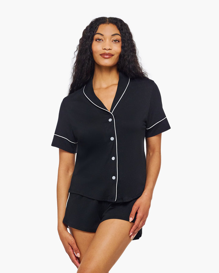Short Sleeve Top & Boxer Set