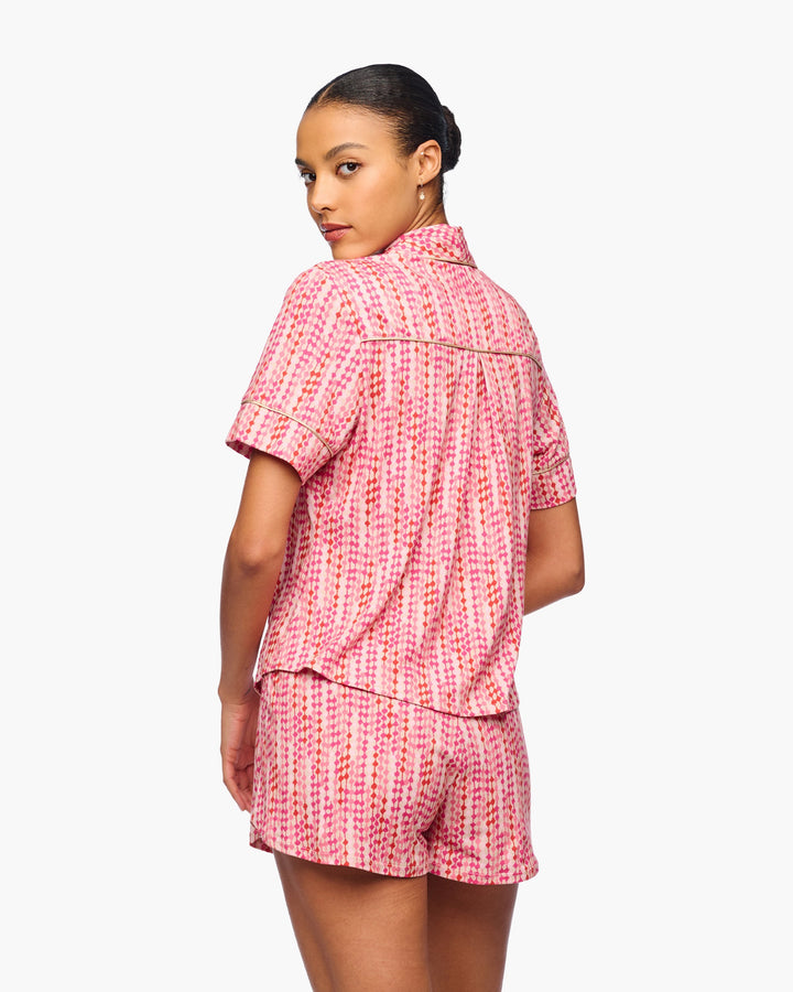 Short Sleeve Top & Boxer Set