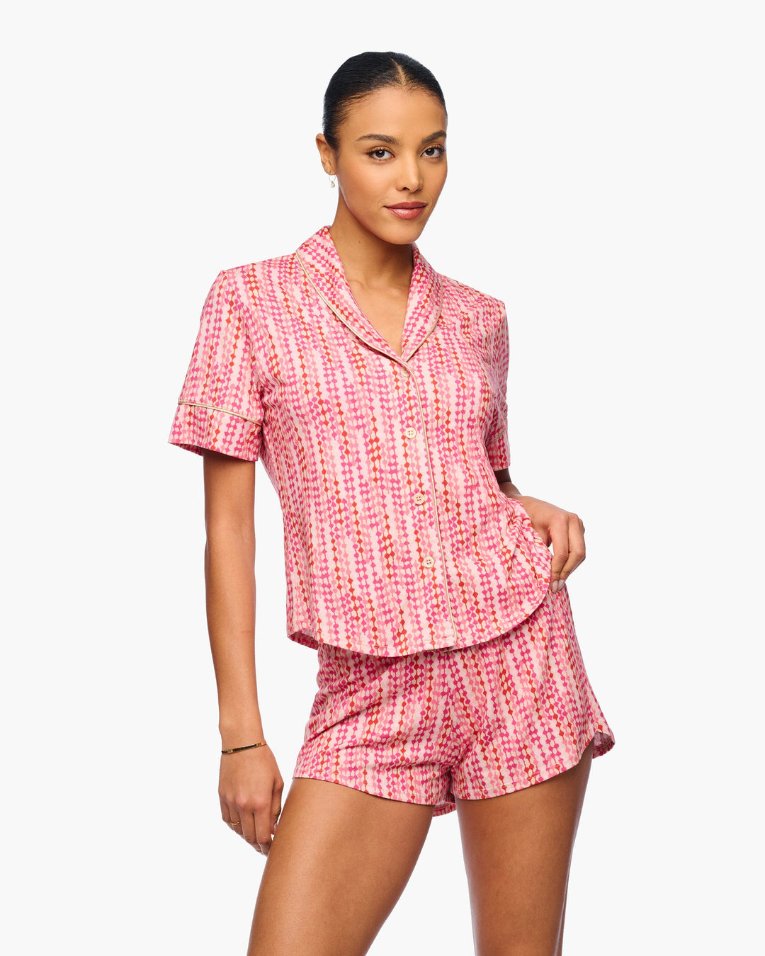 Short Sleeve Top & Boxer Set