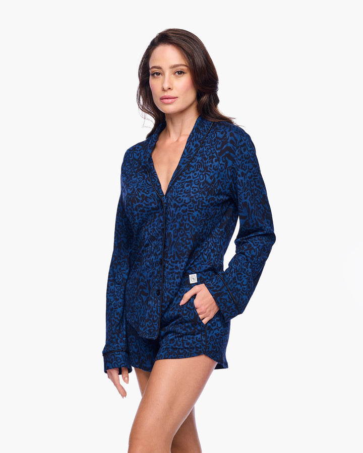Long Sleeve Top & Boxer Pajama Set