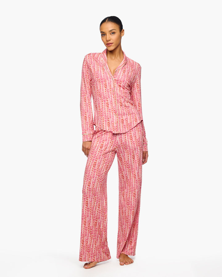 Long Sleeve Top & Boxer Pajama Set