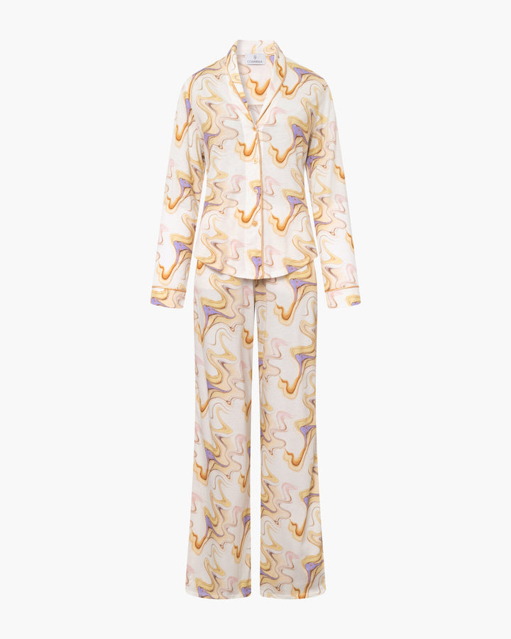 Long Sleeve Top & Boxer Pajama Set