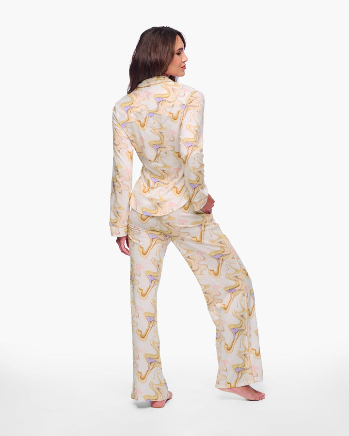 Long Sleeve Top & Boxer Pajama Set
